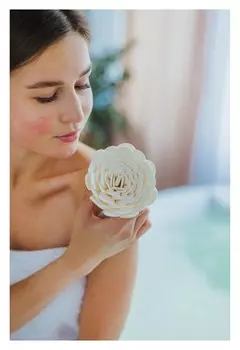 Мочалка-цветок