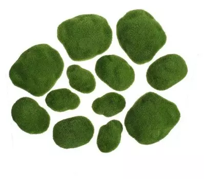 Мох искусственный «Камни», набор 12 шт.