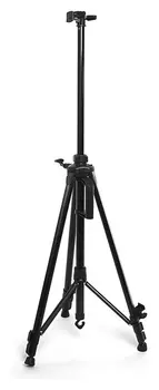 Мольберт телескопический, тренога, металлический с уровнем, ручкой, компасом