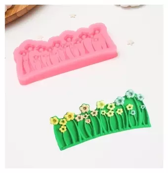 Молд «Цветочная поляна», 10×4,5×1 см