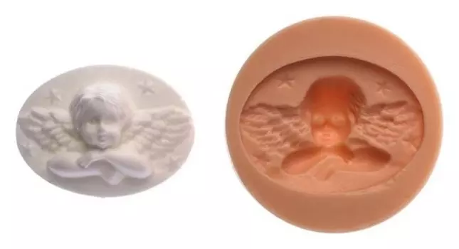 Молд для полимерной глины "Ангелок" 3х4 см