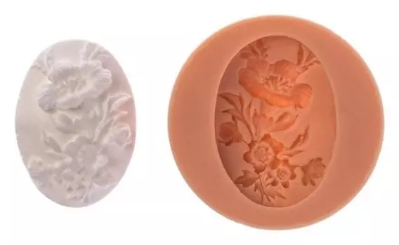 Молд для полимерной глины "Букетик" 4х3 см