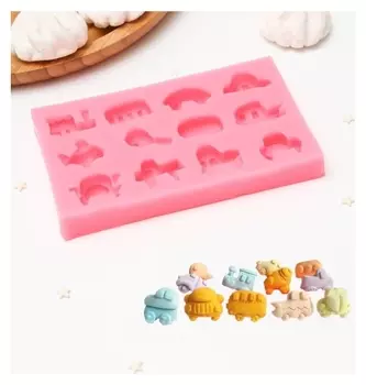 Молд «Машинки», 14,5×8,8×1,8 см