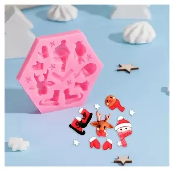 Молд «Новогодние забавы», 11,5×10×1,5 см