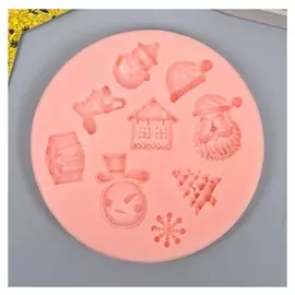 Молд "Новый год на носу" 9,6 см