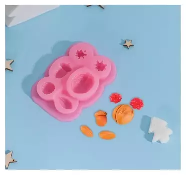 Молд «Орешки», 9×6,5×1,5 см