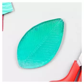 Молд пластик "Лист рябины" 7х4см