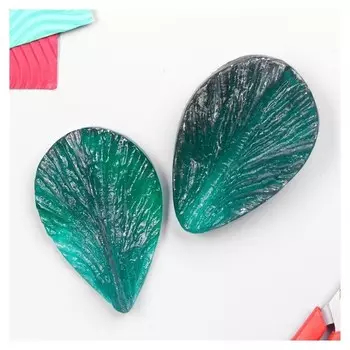 Молд пластик "Мак двухсторонний" 7,5х5 см (Набор 2 детали)