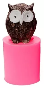 Молд силикон 3D "Филин" 5х5,5 см