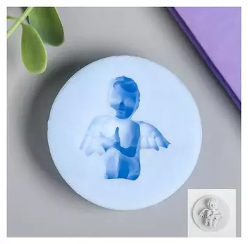 Молд силикон "Ангел с голубем" 4,5х4 см, вес изд 9,6 гр