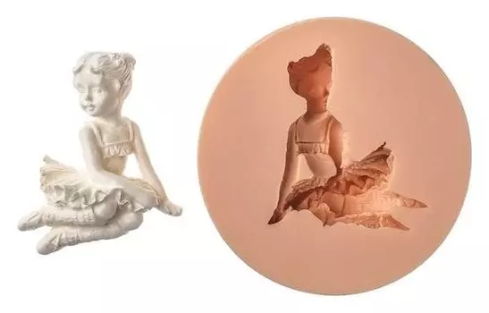 Молд силикон "Балерина" 1,6х4х6,5 см