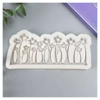 Молд силикон "Цветочная полянка" 10х4,5х1 см