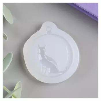 Молд силикон "Месяц и кошка" 4,5х4 см