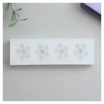 Молд силикон "Незабудки" 4 предмета 1х10х3 см