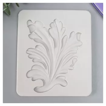 Молд силикон "Пушистый лист" 13,6х11,5х0,8 см