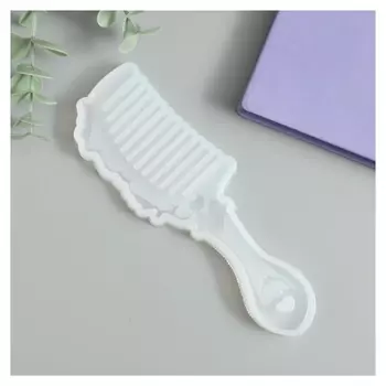 Молд силикон "Расчёска с сердечком" 0,7х5х18 см
