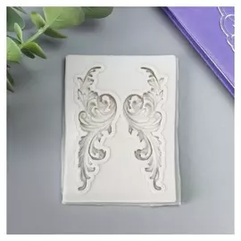 Молд силикон "Растительные ветви" 2 предмета 7,5х5,6х0,5 см