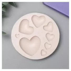 Молд силикон "Сердечки" 8 предметов