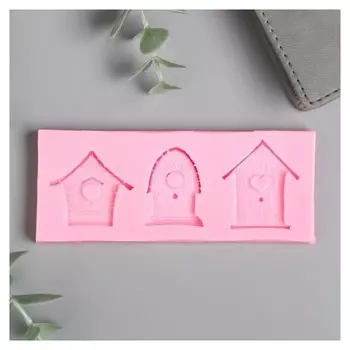 Молд силикон "Скворечники" 3 предмета 0,7х11,5х4,5 см