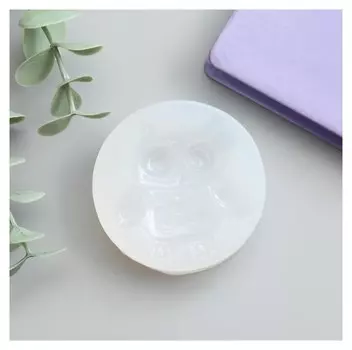 Молд силикон "Совушка с цветочком" 4,5 см