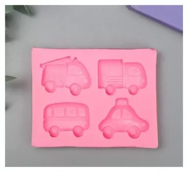 Молд силикон "Транспорт" 4 предмета 1,1х6,4х8,1 см