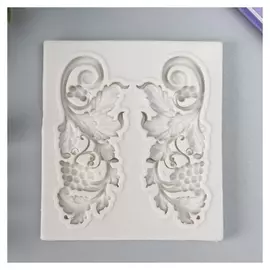 Молд силикон "Виноградная ветвь" 2 предмета 7,8х7х0,6 см