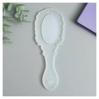 Молд силикон "Зеркальце с сердечком" 0,8х5,5х17 см