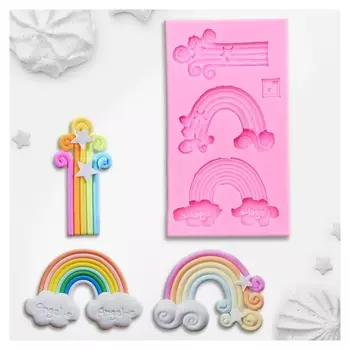 Молд силиконовый 10,5×6 см "Радуга"