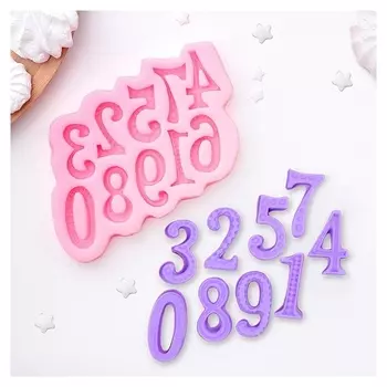 Молд силиконовый 15×10 см "Цифры"