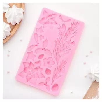 Молд силиконовый 20,4×11,7 см "Букет"