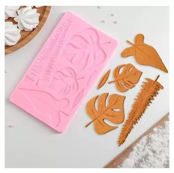 Молд силиконовый 20,7×12 см "Тропические листья"