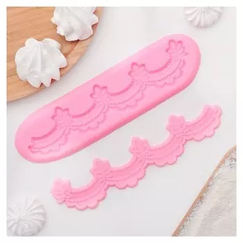 Молд силиконовый 2 части «Воланы», 22×5,8 см