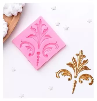 Молд силиконовый 7×1 см "Завитки"