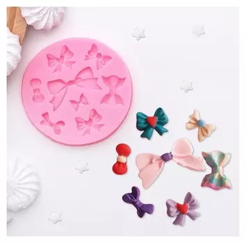 Молд силиконовый 8,5×8,5 см "Бант"