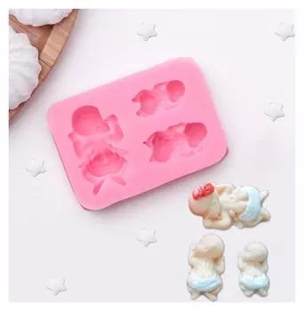 Молд силиконовый 8×5,7 см "Три малыша"