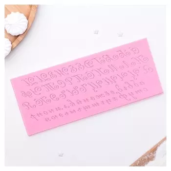 Молд силиконовый «Алфавит русский. пропись», 25×10 см