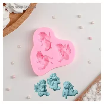 Молд силиконовый «Ангелочки в ожидании», 8×7 см