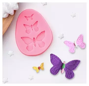 Молд силиконовый «Бабочки», 7,5×6×1 см