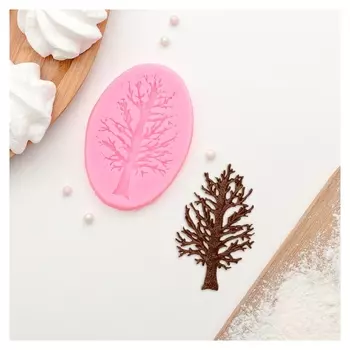 Молд силиконовый «Дерево», 8,2×6 см