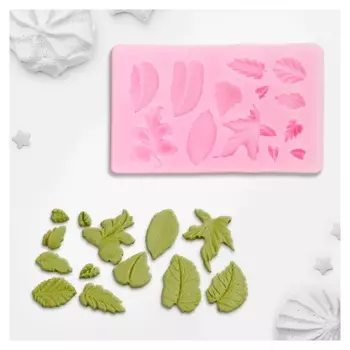 Молд силиконовый «Гербарий», 10×6 см