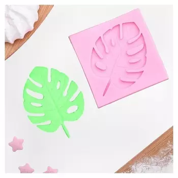 Молд силиконовый «Лист.тропики», 6,5×6,5 см