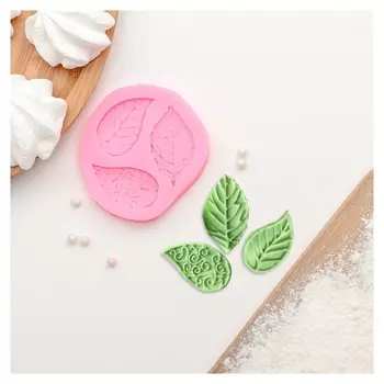 Молд силиконовый «Листва», 7,5×6,5 см