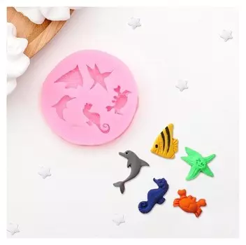 Молд силиконовый «Морские обитатели», 6×5,8 см