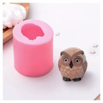 Молд силиконовый «Совёнок», 5,8×5,5×5,9 см