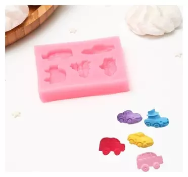 Молд «Тачки», 7×6,2×1,5 см