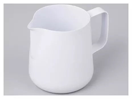 Молочник-питчер, 600 мл, 201 сталь, цвет белый