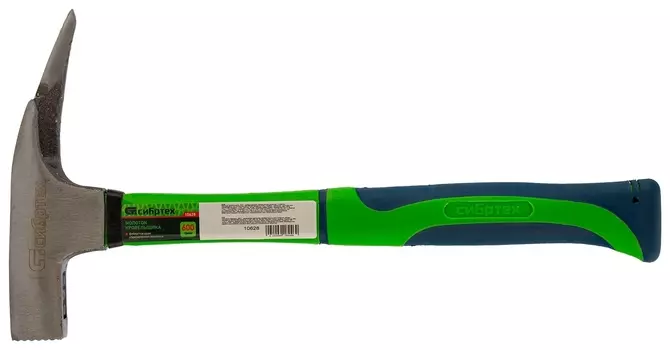 Молоток кровельщика, 600 г, фибергласовая обрезиненная рукоятка