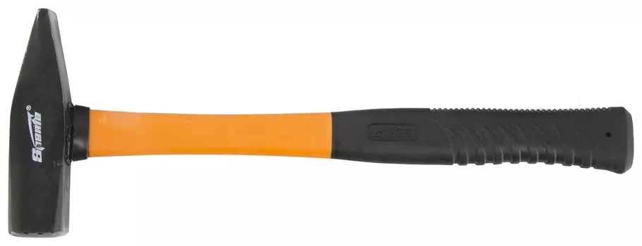 Молоток слесарный, 600 г, фибергласовая обрезиненная рукоятка