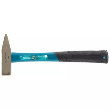 Молоток слесарный, 600 г, квадратный боек, фибергласовая обрезиненная рукоятка