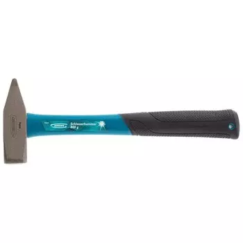 Молоток слесарный, 800 г, квадратный боек, фибергласовая обрезиненная рукоятка